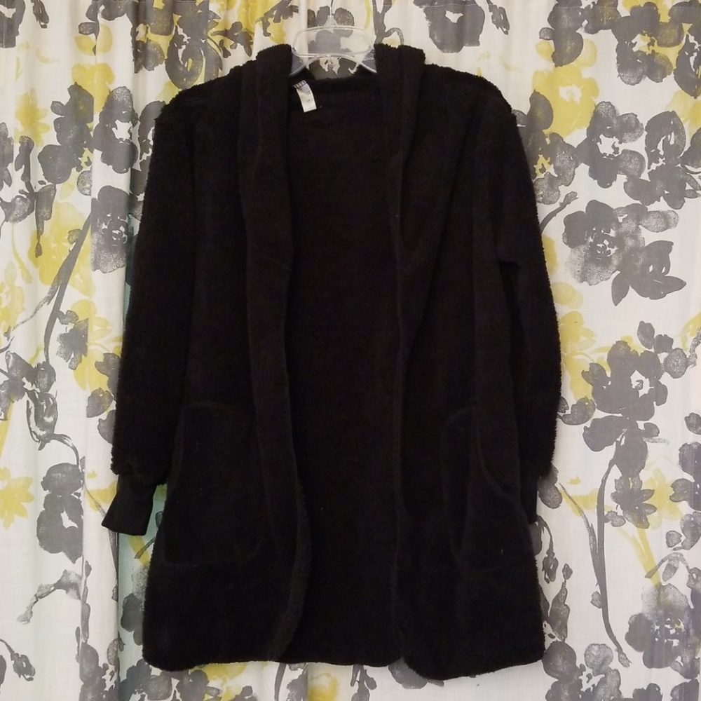 SOFT fleece hooded jacket